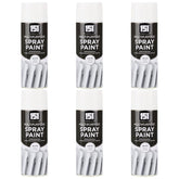 6X 151 White Gloss Spray Paint 400ml Spray Paint
